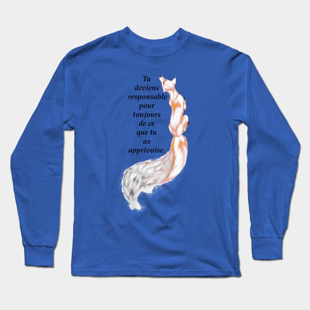 Fox from little prince. Long Sleeve T-Shirt by Maximuselektro